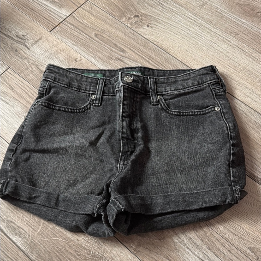 Women's Black Denim Shorts
